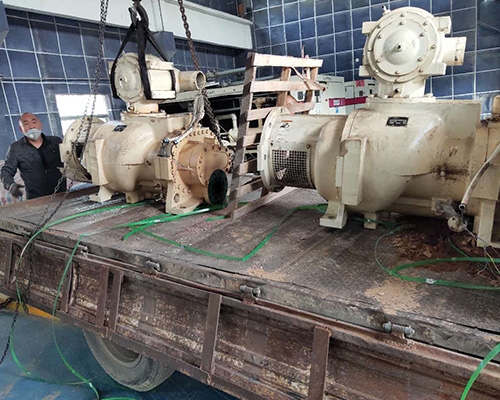 鶴煤集團(tuán)登?？諌簷C(jī)大修項(xiàng)目現(xiàn)場